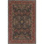 9' x 13' Floral Red and Brown Rectangular Area Throw Rug - IMAGE 1