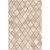 2' x 3' Diamond Pattern Brown and Yellow Wool Area Rug - IMAGE 1