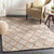 2' x 3' Diamond Pattern Brown and Yellow Wool Area Rug - IMAGE 2