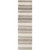 2'6" x 8’ Beige and Brown Striped Rectangular Hand Woven Area Rug - IMAGE 1