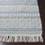 2'6" x 8’ Denim Blue and White Geometric Striped Pattern Rectangular Hand Woven Area Rug - IMAGE 5