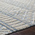 2'6" x 8’ Denim Blue and White Geometric Striped Pattern Rectangular Hand Woven Area Rug - IMAGE 4
