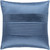 22" Blue Solid Pleated Square Throw Pillow Cover - IMAGE 1