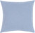 18" Blue and White Screen Printed Square Throw Pillow - Down Filler - IMAGE 2
