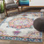 6'7" x 9' Orange and Brown Mandala Design Rectangular Machine Woven Area Rug - IMAGE 2
