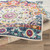 6'7" x 9' Orange and Brown Mandala Design Rectangular Machine Woven Area Rug - IMAGE 4