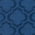 4' x 6' Denim Blue Clover Patterned Rectangular Area Throw Rug - IMAGE 2