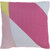 18" Pink and Gray Square Throw Pillow Cover - IMAGE 1