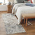2.5' x 7.5' Contemporary Patterned Ivory and Medium Gray Rectangular Area Throw Rug Runner - IMAGE 2
