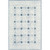 6' x 9' Blue and Beige Geometric Patterned Rectangular Hand Tufted Area Rug - IMAGE 1
