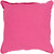 20" Pink Solid Square Flange Throw Pillow - Down Filler - IMAGE 1