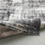 5'3" x 7'6" Black and Cream Distressed Finish Rectangular Machine Woven Area Rug - IMAGE 4