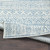7'3" x 10'3” Denim Blue and Gray Southwestern Style Rectangular Area Rug - IMAGE 4