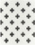 7'10" x 10'3” Swiss Cross Patterned Black and White Rectangular Area Throw Rug - IMAGE 1