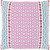 20" Blue and Pink Square Throw Pillow with Knife Edge - Poly Filled - IMAGE 1