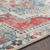 2.9' x 7.8' Distressed Red and Beige Rectangular Area Throw Rug Runner