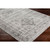 7'10" x 10'3" Distressed Diamond Persian Design Gray and White Rectangular Machine Woven Area Rug