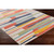 7.8' x 10.25' Striped Pattern Beige and Orange Rectangular Area Throw Rug - IMAGE 3