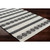 6' x 9' Moroccan Style Charcoal Gray and White Rectangular Hand Woven Area Throw Rug