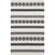 6' x 9' Moroccan Style Charcoal Gray and White Rectangular Hand Woven Area Throw Rug - IMAGE 1