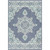 5.25' x 7.5' Aqua Blue and Teal Green Mandala Rectangular Area Throw Rug - IMAGE 1