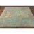 5' x 7'6" Vintage Persian Style Teal Blue and Green Hand Tufted Wool Area Throw Rug - IMAGE 4