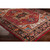 9'3" x 12'6" Persian Patterned Red and Black Rectangular Area Rug