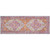 2.9' x 7.8' Floral Lavender and Saffron Rectangular Area Throw Rug Runner - IMAGE 1