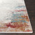 5' x 7.5' Distressed Orange and Blue Rectangular Area Throw Rug - IMAGE 5