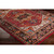 7.8' x 10.5' Traditional Style Red and Black Rectangular Area Throw Rug