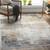 5' x 7.5' Distressed Gray and Yellow Rectangular Area Throw Rug - IMAGE 2