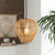 191" Hanging Natural Brown and Clear Ceiling Light Fixture - IMAGE 3