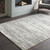 2.5' x 7.5' Gray and Taupe Brown Distressed Rectangular Area Throw Rug Runner - IMAGE 2