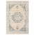 8' x 10' Ivory and Blue Distressed Finish Hand Woven Rectangular Area Throw Rug - IMAGE 1