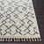 10' x 13.9' Geometric Patterned Black and Beige Rectangular Area Throw Rug - IMAGE 6