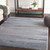 5’3” x 7’3” Artistic Design Cream and Denim Rectangular Area Rug - IMAGE 2