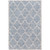 8' x 10' Moroccan Blue and Beige Hand Tufted Rectangular Area Throw Rug - IMAGE 1
