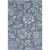 8.8' x 12.8' Floral Patterned Blue and White Rectangular Area Throw Rug - IMAGE 1