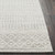 2.5' x 12' Tribal Patterned White and Gray Rectangular Area Throw Rug Runner