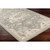 2' x 4' Floral Brown and Gray Hearth Wool Area Rug