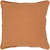22" Brown with Flange Edge Square Throw Pillow - Down Filler - IMAGE 1