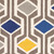 8' x 11' Geometric Patterned Brown and Blue Rectangular Area Throw Rug - IMAGE 4