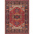 6.5' x 9.5' Traditional Style Red and Black Rectangular Area Throw Rug - IMAGE 1