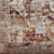 6.5' x 9.5' Distressed Finish Gray and Red Rectangular Area Throw Rug