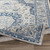 4.25' x 5.9' Contemporary Floral Blue and Cream Rectangular Area Throw Rug - IMAGE 4