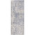 3'3" x 10' Distressed Plain Design Blue and Gray Rectangular Machine Woven Rug Runner - IMAGE 1