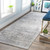 3’3” x 10' Distressed Finish Beige and Gray Area Throw Rug Runner - IMAGE 2