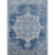 4.25' x 5.9' Oriental Patterned Blue and Beige Rectangular Area Throw Rug - IMAGE 1