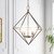 29" Contemporary Style Gold Colored Hanging Lantern Ceiling Light Fixture - IMAGE 2