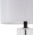 26.5" Contemporary Style Black and White Glass Table Lamp with Modified Drum Shade